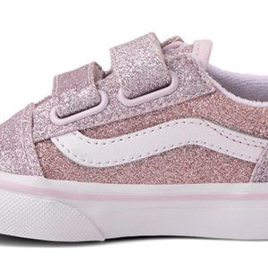 Vans Old Skool V Glitter Skate Shoe - Baby / Toddler - Size 3